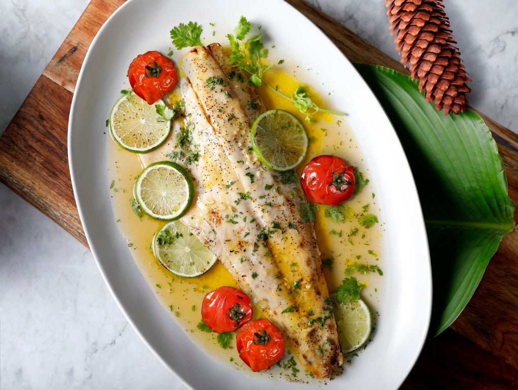 Baked Honey Cilantro Lime Cobia Fillet
